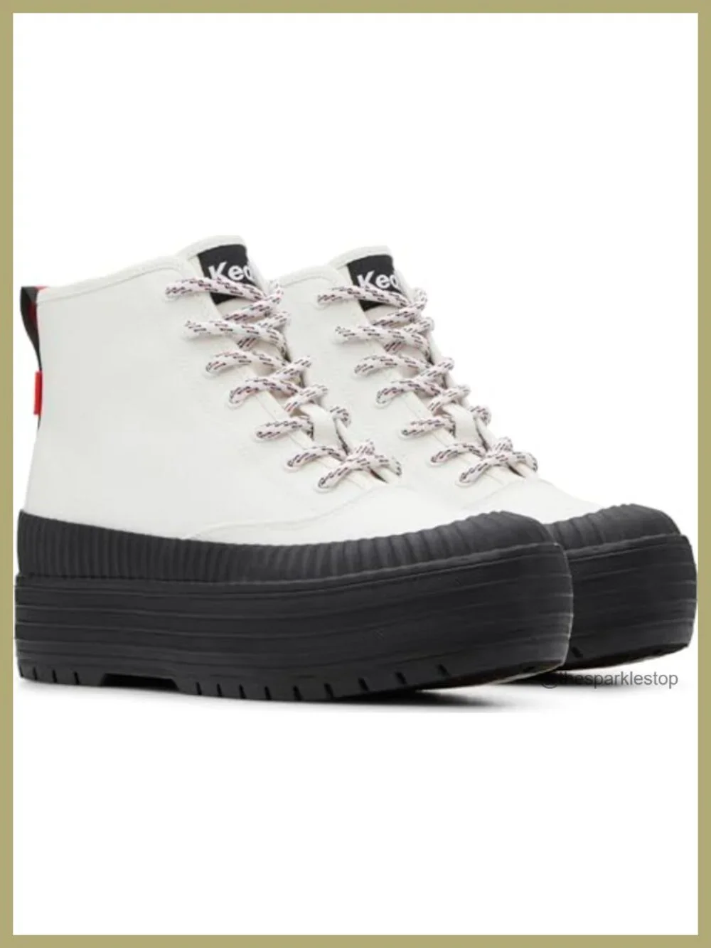 Keds Women's Platform Mid Lug Weatherized High Top Sneaker Canvas